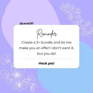 Let me make you an offer!